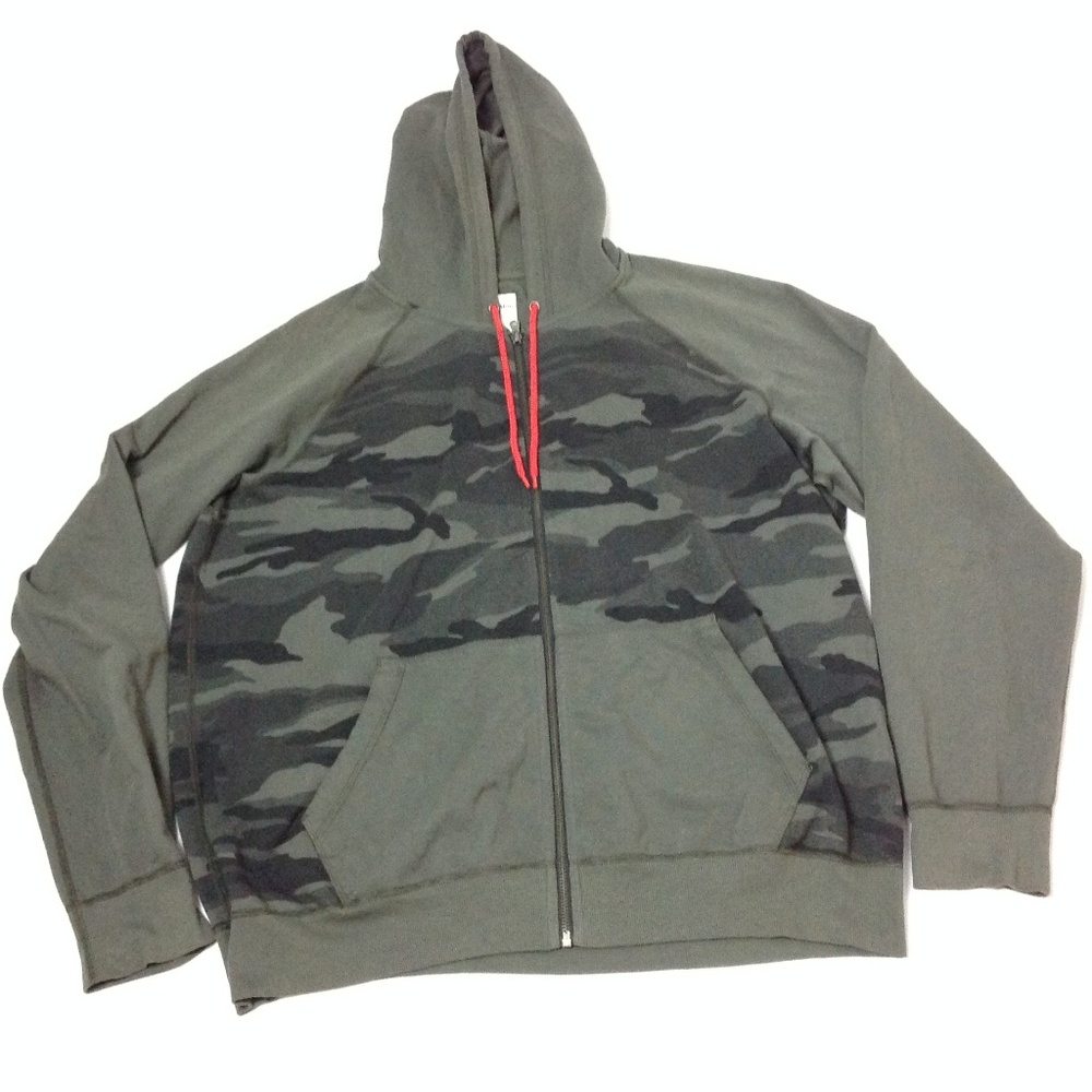 Splendid Mills Men Hooded Sweatshirt Front Zipper